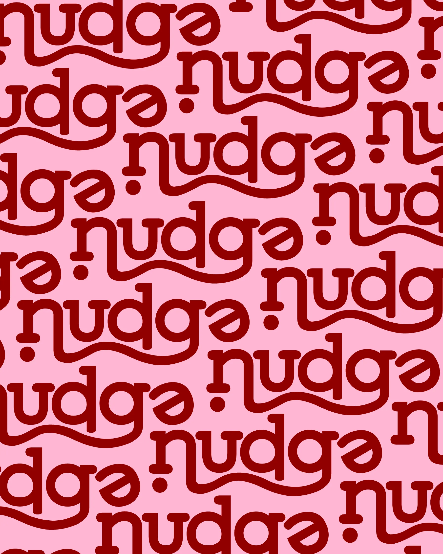 Nudge Packaging Pink Red